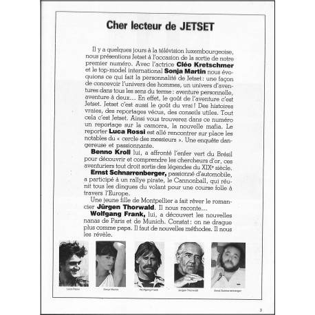 JET SET |Premier Numéro