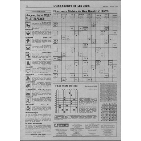 AUJOURD'HUI |Premier Numéro