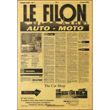 LE FILON Auto-Moto |Premier Numéro