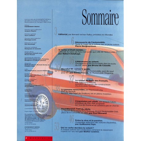 MONDIAL DE L'AUTOMOBILE ET DU TRANSPORT |Premier Numéro