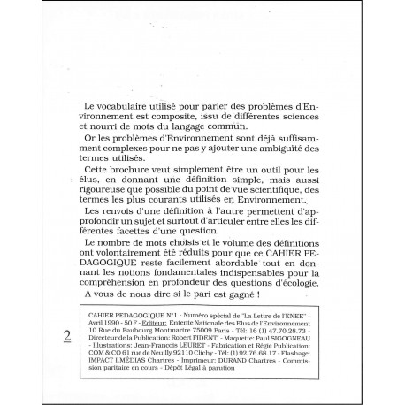 CAHIER PEDAGOGIQUE N°1 |Premier Numéro