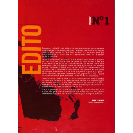 Keeper |Premier Numéro