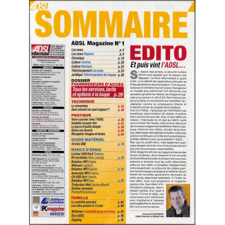 ADSL Magazine |Premier Numéro