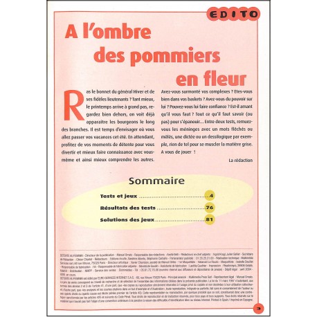 DÉTENTE au féminin |Premier Numéro