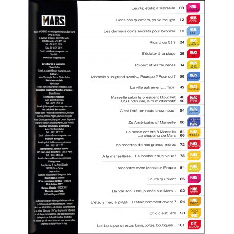 MARS MAGAZINE |Premier Numéro