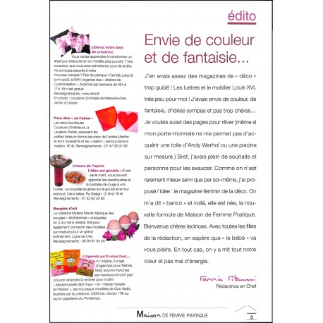 Maison de Femme Pratique |Premier Numéro