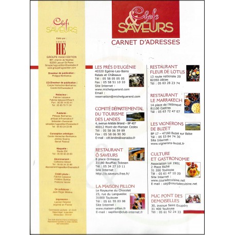 Chefs & SAVEURS |Premier Numéro