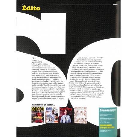 Society |Premier Numéro