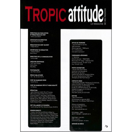 Tropic attitude |Premier Numéro