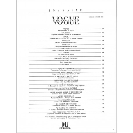 VOGUE DECORATION |Premier Numéro