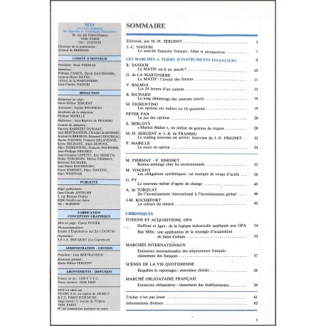 MTF |Premier Numéro