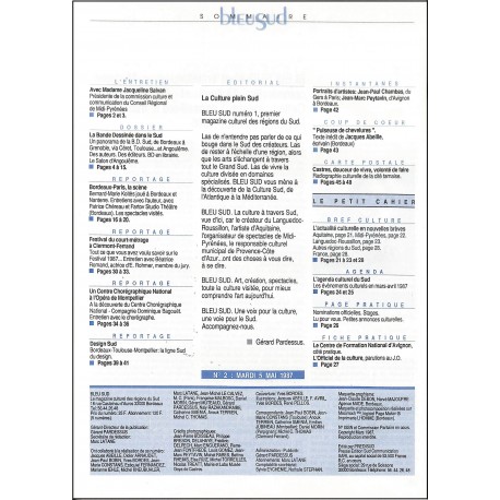 BleuSud |Premier Numéro