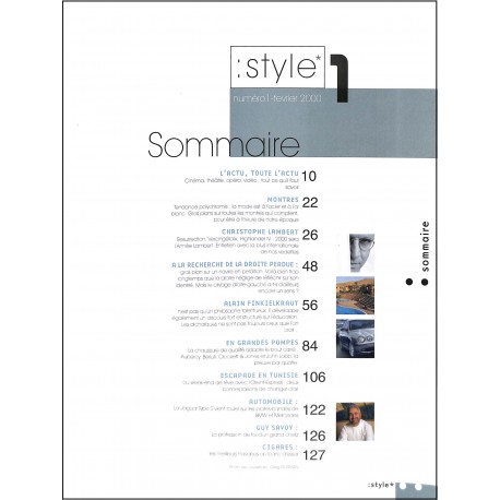 Style |Premier Numéro