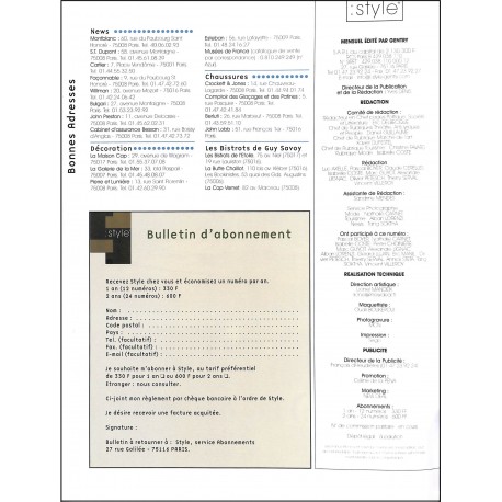 Style |Premier Numéro