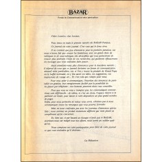 Le BAZAR Parisien |Premier Numéro 2