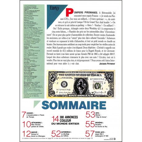 AUTOS INTERNATIONAL |Premier Numéro