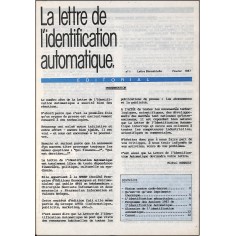 La lettre de l'identification automatique. |Premier Numéro
