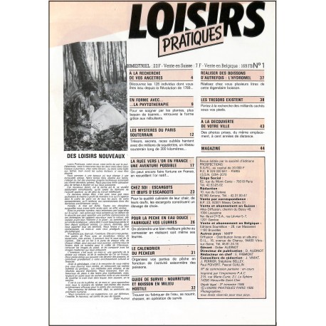 LOISIRS Pratiques |Premier Numéro