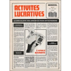ACTIVITES LUCRATIVES |Premier Numéro