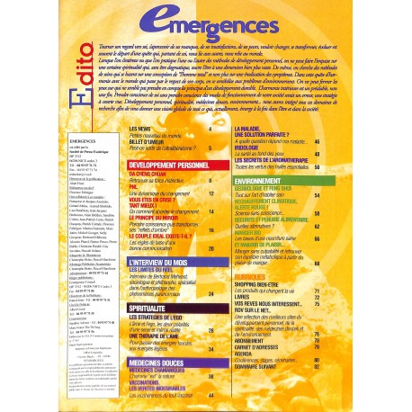 Emergences |Premier Numéro