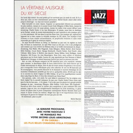 LES GÉNIES DU JAZZ |Premier Numéro