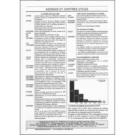 TENDANCES SOCIALES ET SYNDICALES |Premier Numéro