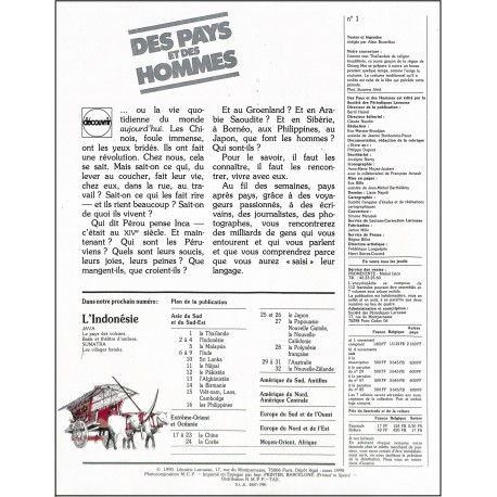DES PAYS ET DES HOMMES |Premier Numéro