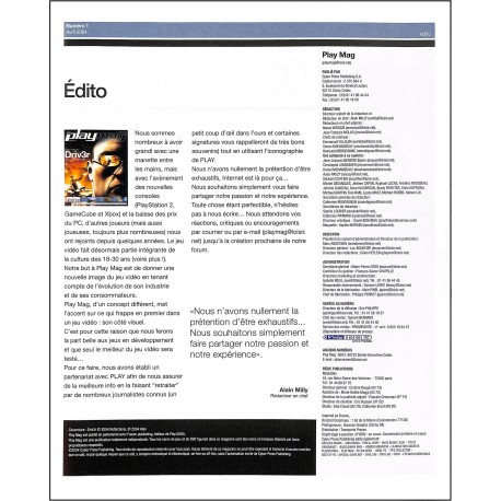 playmag |Premier Numéro