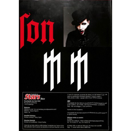 Encyclopédie des Stars Rock |Premier Numéro