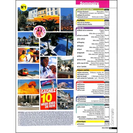 1000 envies Week-Endes & Vacances |Premier Numéro