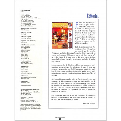 Création & déco |Premier Numéro