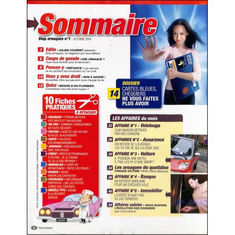 Stop arnaques |Premier Numéro