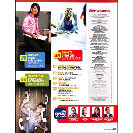 Stop arnaques |Premier Numéro