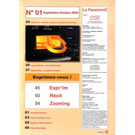 Le Passionné |Premier Numéro