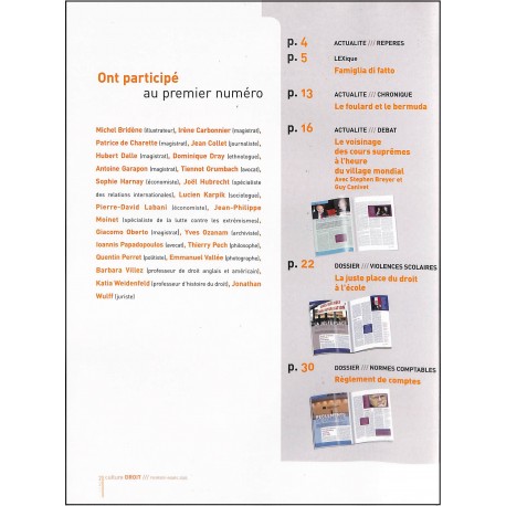 cultureDroit |Premier Numéro