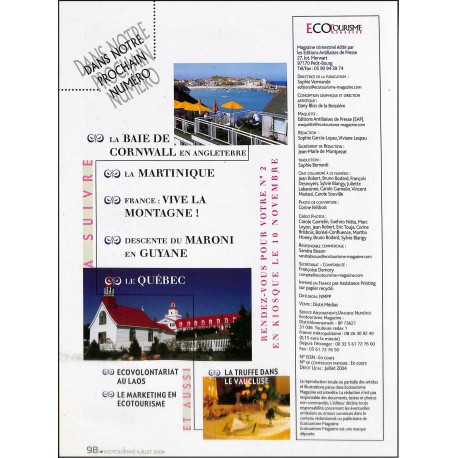 ECO TOURISME Magazine |Premier Numéro