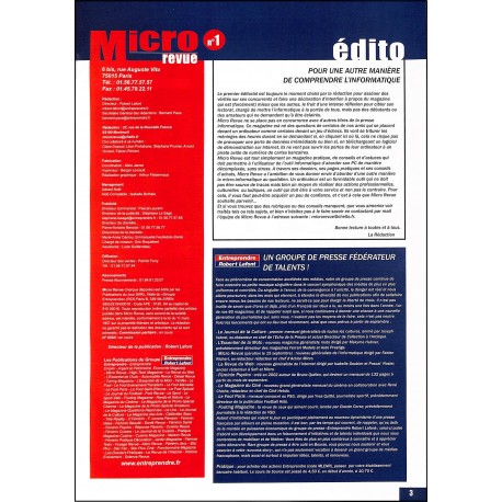 Micro revue |Premier Numéro