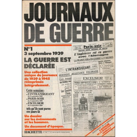 JOURNAUX DE GUERRE |Premier Numéro