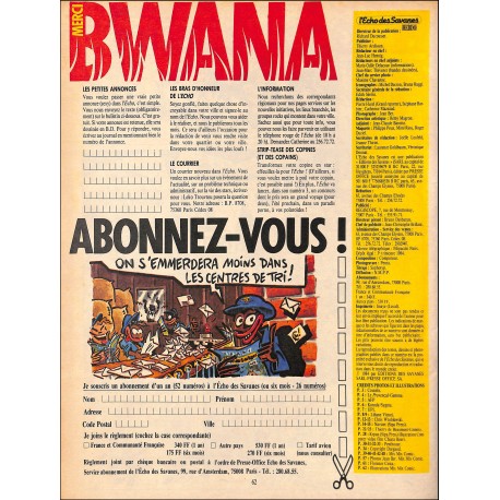 L'Echo des Savanes |Premier Numéro