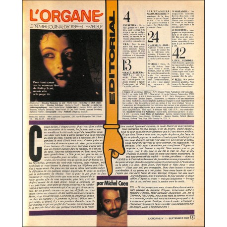 L'ORGANE |Premier Numéro