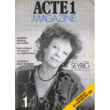 ACTE 1 magazine |Premier Numéro