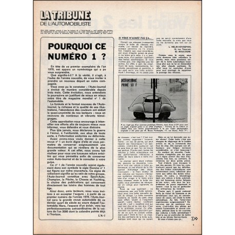 l'auto-journal |Premier Numéro