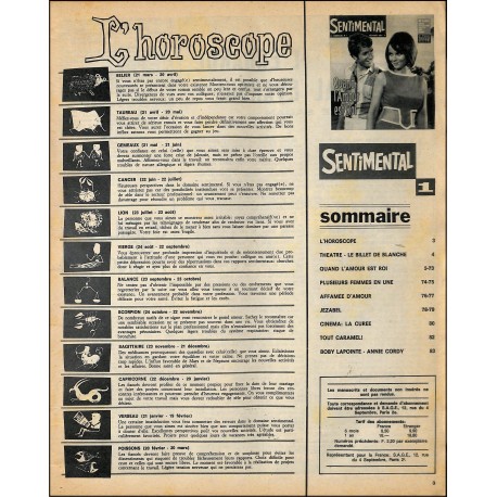 SENTIMENTAL |Premier Numéro