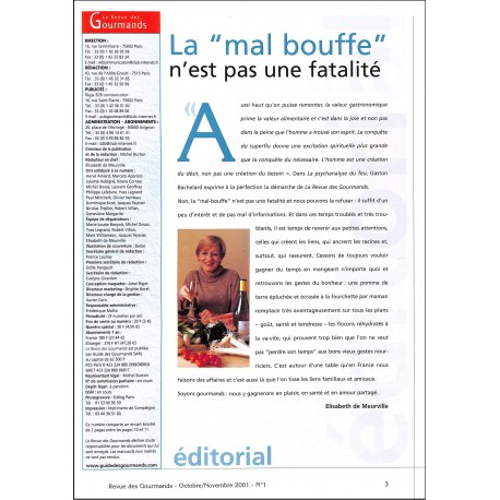 LA REVUE DES GOURMANDS |Premier Numéro