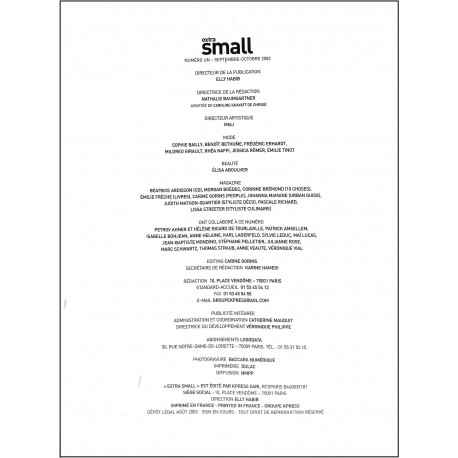 extra small |Premier Numéro