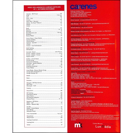 Carènes moteurs |Premier Numéro