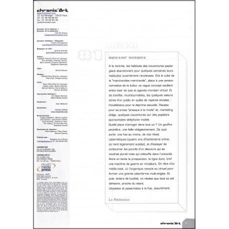 chronic'art |Premier Numéro