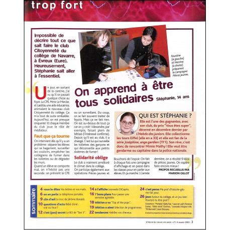 l'hebdo |Premier Numéro