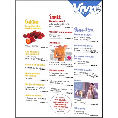 Vivre au féminin |Premier Numéro