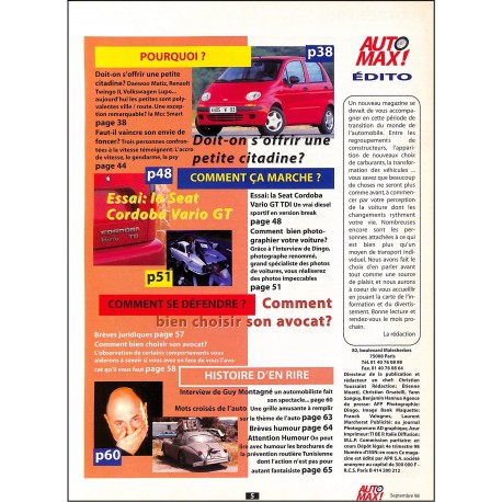 AUTO MAX ! |Premier Numéro